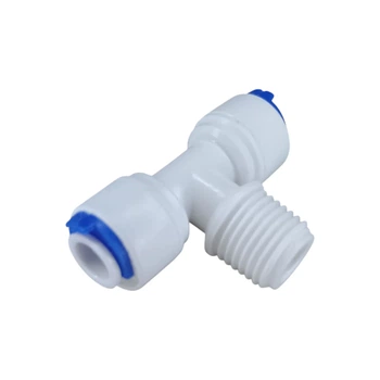 Фитинг тройник для систем обратного осмоса 1/4QC - 1/4РН - 1/4QC Shitong