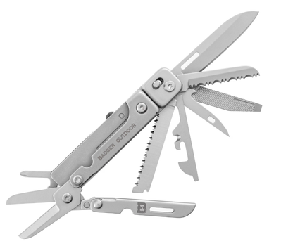 Мультитул Badger Outdoor Robust 11 Інструментів Сірий BO-MT-RBT