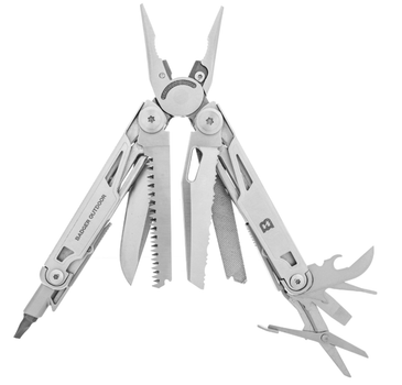 Мультитул Badger Outdoor Talon 16 Інструментів Нейлоновий Чохол Сірий BO-MT-TLN