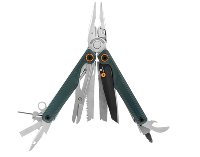 Мультитул з Порошкової Сталі CPM MagnaCut Leatherman Wave Alpha Cascadia 16 Інструментів Зелений (833401)