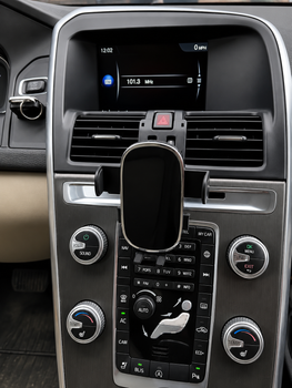 Держатель телефона для Volvo XC60 2009-2017 (Комлект: основа для панели Volvo XC60 + держатель телефона Хром).