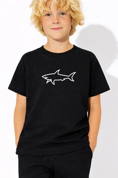 Футболка-реглан детская 26/Д627-24-Р2 shark черная 128см
