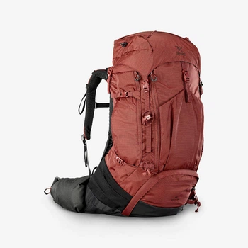 Жіночий Туристичний Рюкзак для Трекінгу SIMOND MT500 (55л + 10л) 70 x 35 x 35см Червоний