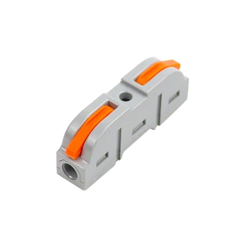 Клемма проходная типа WAGO 1 на 1 провод 0.08–4 мм²/12–28AWG 32А 250В рычажный зажим