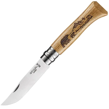 Нож Opinel №8 Decorated Animalia America Bear