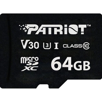 Карта пам'яті Patriot VX microSDXC 64 GB Class 10 UHS-I U3 (PSF64GVX31MCX) [173443]