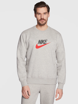 Мужской свитшот на флисе Nike Размер S Серый (MST0001801)