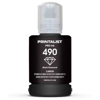 Чорнило Printalist Canon GI-490 для G1400/G2400/G3400 140г Black Pigm. (PL490BP)