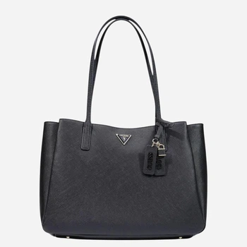 Torebka shopper damska duża Guess HWZG9672260-BLA Czarna (800070360399)