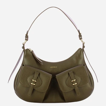 Torebka hobo damska skórzana Coccinelle E1VGK120101-W25 Khaki (800070363570)