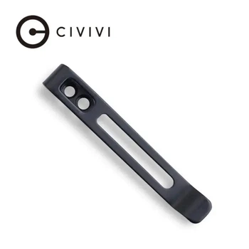 Кліпса кишенькова сталева чорна Civivi без гвинтів CA-05A-V1
