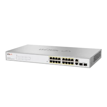 PoE-коммутатор 20-портовый управляемый Wi-Tek WI-PCES320GFH гигабитный 16x1000Mbps PoE+, 2x1000Mbps Uplink, 2xSFP, 130W, Cloud, ONVIF (73-00254)