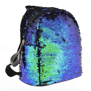 Рюкзак молодежный Yes с пайетками Green Sequins 40 см Зеленый