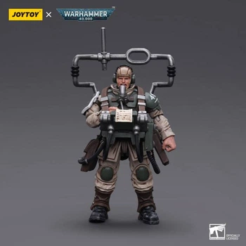Фігурка Warhammer 40k Astra Militarum Cadian Command Squad Veteran with Master Vox 1/18