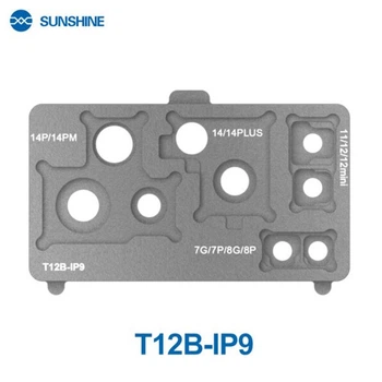 Нижній підігрів Sunshine T12B-IP9 для ремонту камери iPhone 7/8/Plus/ 11 / 12/Mini / 14/Plus/Pro/Max