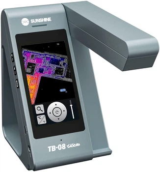 Тепловизионная камера Sunshine TB-08 Ultra с дисплеем 4'' / голосовое управление / тепловизор для ремонта