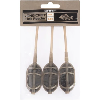 Кормушка Brain Long Cast Flat Feeder 60g (3 шт/уп)