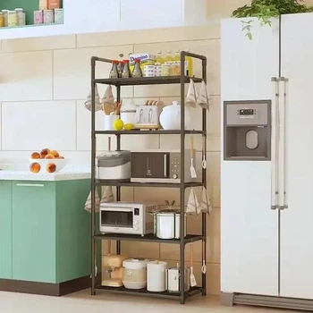 Кухонная полка стеллаж 5 ярусов 147×50×27 см — этажерка для кухни, ванной, органайзер для техники (ANY3-4)