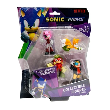 Набор игровых фигурок SONIC PRIME 5 персонажей 6,5 см пластиковые разные цвета