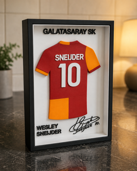 Картина-сувенір у рамці з футболкою Wesley Sneijder Galatasaray SK з автографом. Aivory