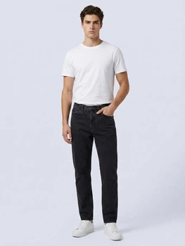 Мужские серые джинсы straight fit размер 38