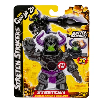 Рідкісна фігурка Орбітокс чорний лицар Стретч Страйкерс GooJitZu / Black Knight Orbitox Ultra Rare