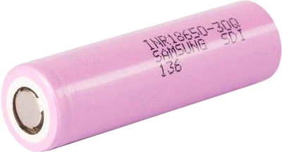 Аккумулятор Samsung 18650 Li-Ion INR18650-35, 3350mAh, 8A, 4.2/3.6/2.5V Pink (YT12402)