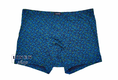 Темно-синие мужские трусы шорты с мелким рисунком TASO 5846 2XL