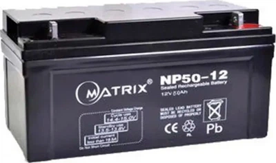 Акумуляторна батарея Matrix 12V 50Ah (NP50-12)