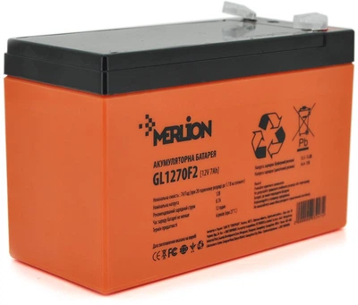Аккумуляторная батарея MERLION GL1270F2 12 V 7Ah (GL1270F2 GEL)