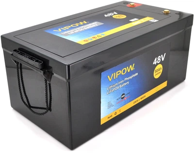Акумуляторна батарея Vipow LiFePO4 51.2V 50Ah з вбудованою BMS платою 40A (LiFePO4512-50/40)