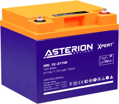 Аккумуляторная батарея Asterion HRL 12-211 W Xpert 12V-45Ah
