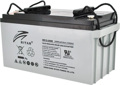 Аккумуляторная батарея Ritar AGM HR12240W 12V 65Ah Gray (YT21969)