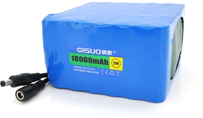 Акумуляторна батарея літієва QiSuo 24V 18A з елементами Li-ion 18650 DC5.5x2.1 (YT26016)