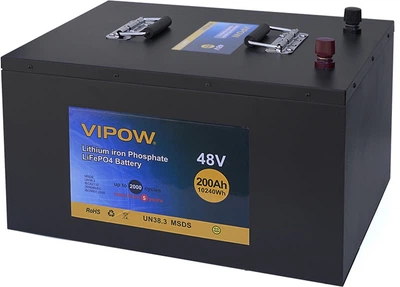 Аккумуляторная батарея Vipow Литий-железо-фосфатная 51.2V 200Ah (YT22504)