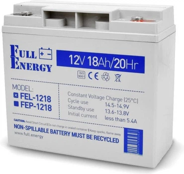Акумуляторна батарея Full Energy 12V 18Ah GEL (FEL-1218)