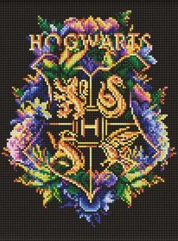 Алмазная мозаика Harry Potter: Герб Хогвартса ©Warner Bros. 30x40 AMO20366 Идейка
