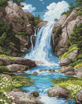 Алмазная мозаика Шум воды и спокойствие ©art_selena_ua 40x50 AMO8355 Идейка