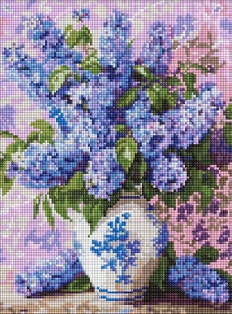 Алмазная мозаика Свежесть сирени ©art_selena_ua 30x40 AMO20355 Идейка