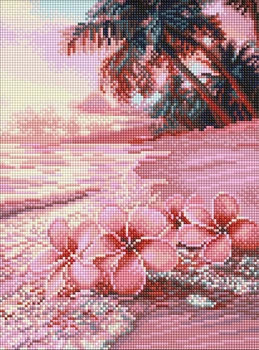 Алмазная мозаика Розовый пляж ©art_selena_ua 30x40 AMO8222 Идейка