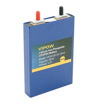 Ячейка Vipow 3.2V 30AH для сборки LiFePo4 аккумуляторов, (94 x 27 x 148) мм, Q12