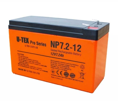 Акумулятор U-tex PRO 12В 7,2 Ah AGM