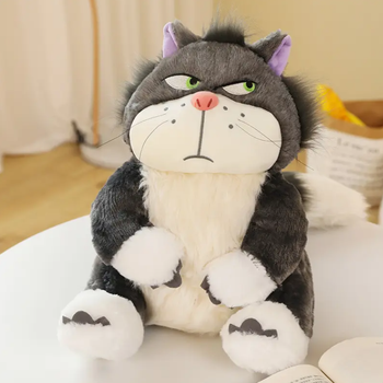Мягкая Игрушка Кот Люцифер 90 см, Большой Плюшевый Кот-Обнимашка, Персонаж мультфильма «Золушка»