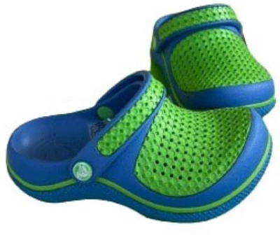 Дитячі крокси для хлопчика Crocs Crosmesh Clog Blue/Green (25-26, синій)