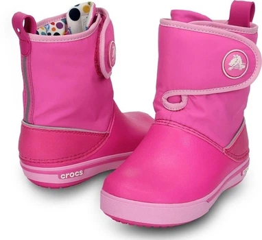 Дитячі крокси чоботи для дівчинки Crocs Crocband 2.5 Gust Boot Pink (22-23, рожевий)