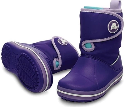 Дитячі крокси чоботи для дівчинки Crocs Crocband 2.5 Gust Boot Purple (22-23, фіолетовий)