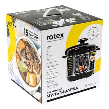 Мультиварка-скороварка REPC 57-B 15пр. 900W Rotex
