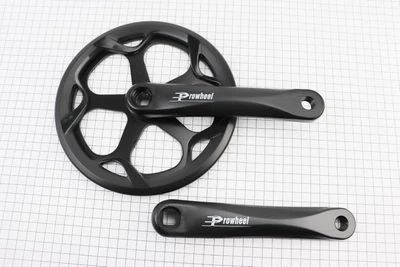 Шатуны "квадрат" 170мм, 46T (1/8") CITY, алюминиевые, чёрные FOLDING PRO-546P
