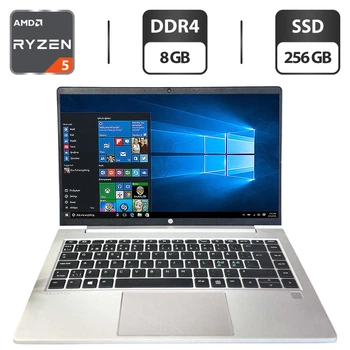Ультрабук HP ProBook 445 G8 / 14" (1920x1080) IPS / AMD Ryzen 5 5600U (6 (12) ядер по 2.3 - 4.2 GHz) / 8 GB DDR4 / 256 GB SSD / AMD Radeon Vega 7 Graphics / WebCam б/у