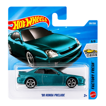 Машинка Базова Hot Wheels '98 Honda Prelude Factory Fresh 1:64 JJL15 Blue